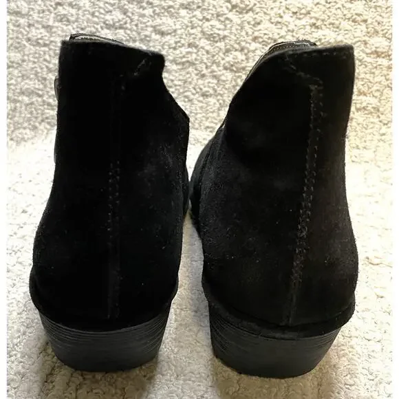 FLY London Black Suede PORO893FLY Ankle Booties NIB 40 US 9 9.5 Boots Zipper